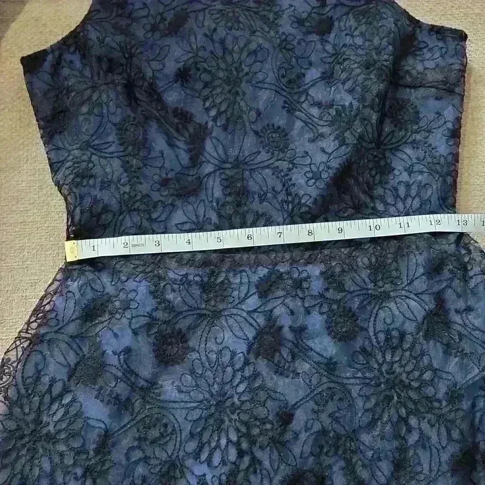 Black Lace Overlay Dress - Picture 8 of 8